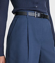 Petite LOFT Versa Pure Spun Pleated Shorts carousel Product Image 4