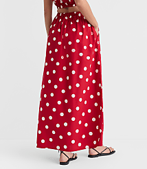 LOFT Beach Polka Dot Poplin Maxi Pocket Skirt carousel Product Image 2