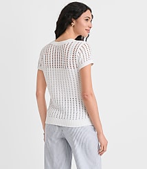 Stitchy Wedge Sweater Tee carousel Product Image 2