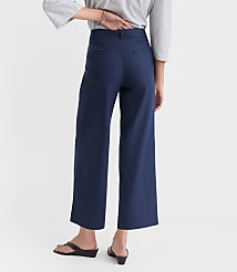Palmer Wide Leg Crop Pants in Cotton Linen carousel Product Image 3