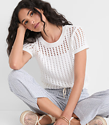 Stitchy Wedge Sweater Tee carousel Product Image 1