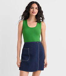 Perfect Ribbed Scoop Neck Tank Top carousel Product Image 1
