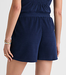 LOFT Beach Beaded Terry Drawstring Shorts carousel Product Image 3