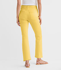 Rivete Tall High Rise Kick Crop Jeans in Daffodil Bloom carousel Product Image 3