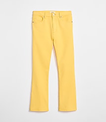 Rivete Tall High Rise Kick Crop Jeans in Daffodil Bloom carousel Product Image 4