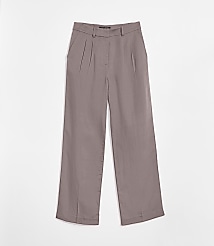LOFT Versa Luxe Lyocell Linen Straight Pants carousel Product Image 5