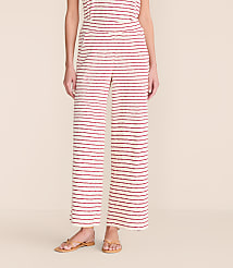 Petite Lou & Grey Striped Wide Leg Crop Pants carousel Product Image 2
