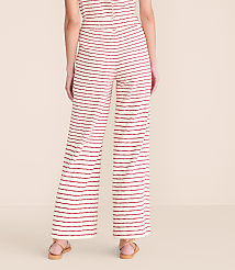 Petite Lou & Grey Striped Wide Leg Crop Pants carousel Product Image 3