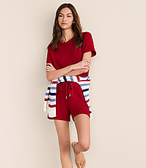 Lou & Grey Lightweight Scubasoft Rounded Hem Shorts carousel Product Image 1