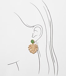Palm Drop Earrings carousel Product Image 2