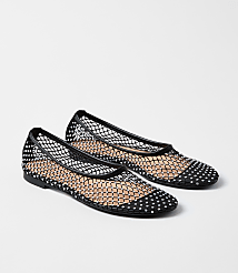 Sparkle Mesh Ballet Flats carousel Product Image 1