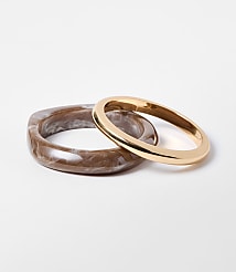Marbleized Bangle Bracelet Set carousel Product Image 1