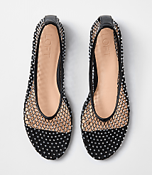 Sparkle Mesh Ballet Flats carousel Product Image 2