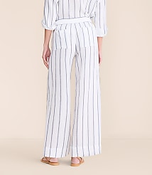 Petite Lou & Grey Striped Triple Cloth Wide Leg Pants carousel Product Image 2