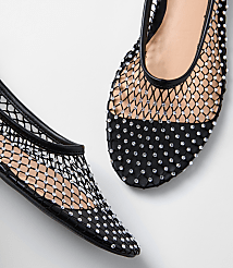 Sparkle Mesh Ballet Flats carousel Product Image 3