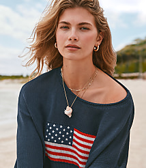 Lou & Grey American Flag Sweater carousel Product Image 1
