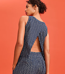 Lou & Grey Striped Open Back Tank Top carousel Product Image 4