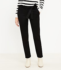 Petite Devin Tie Waist Slim Pants carousel Product Image 1
