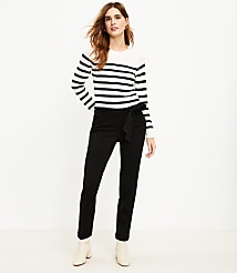 Petite Devin Tie Waist Slim Pants carousel Product Image 2