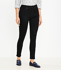 Petite Curvy High Rise Skinny Jeans in Black carousel Product Image 1