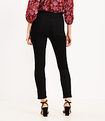 Curvy Mid Rise Skinny Jeans in Black carousel Product Image 2