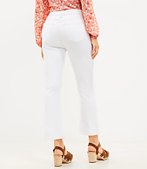 Curvy High Rise Kick Crop Jeans in White carousel Product Image 2