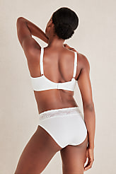 Haven Well Within Cotton High Leg Brief with Lace Waist carousel Product Image 2
