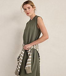 Haven Well Within Organic Cotton Interlock Trapeze Dress carousel Product Image 3