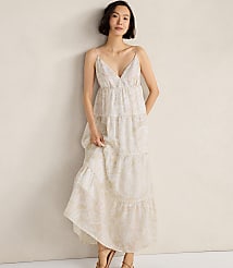 Haven Well Within Ramie Blend Paisley Tiered Maxi Dress carousel Product Image 1