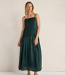 Haven Well Within Ramie Blend Pleated Maxi Dress carousel Product Image 1