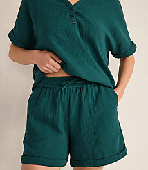 Haven Well Within Organic Cotton Gauze Drawstring Shorts carousel Product Image 1