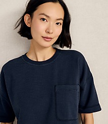 Haven Well Within Garment-Dyed Organic Cotton Slub Terry Tee carousel Product Image 3
