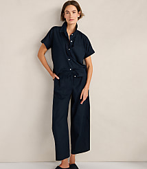 Haven Well Within Organic Cotton Linen Barrel Leg Pants carousel Product Image 2