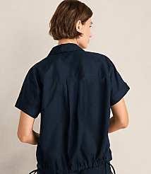 Haven Well Within Organic Cotton Linen Button-Down Top carousel Product Image 3