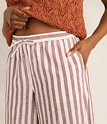 Haven Well Within Organic Cotton Linen Striped Wide Leg Pants carousel Product Image 3