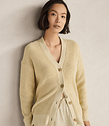 Haven Well Within Organic Cotton Shaker Stitch Cardigan carousel Product Image 1