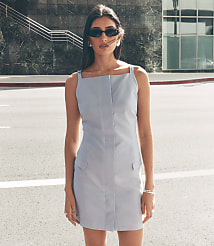 LOFT Versa Pure Spun Apron Mini Pocket Dress carousel Product Image 6