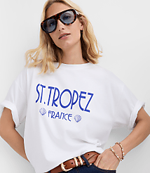 St. Tropez Oversized Jersey Modern Tee carousel Product Image 4