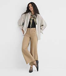 Petite Striped Everyday Oversized Shirt carousel Product Image 2