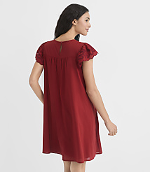 Petite Scalloped Flutter Mini Pocket Dress carousel Product Image 3