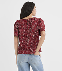 Petite Lotus Flower Flutter Sleeve Top carousel Product Image 3