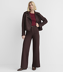Tall Palmer Wide Leg Pants in Ponte carousel Product Image 1