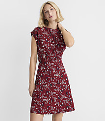 Petite Paisley Cap Sleeve Mini Dress carousel Product Image 1