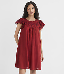 Petite Scalloped Flutter Mini Pocket Dress carousel Product Image 1