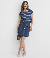 Petite Heathered Modern Wedge Tee carousel Product Image 2