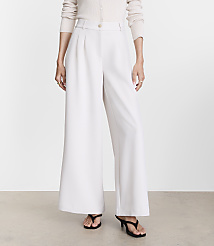 Petite LOFT Versa Crepe Drape Palazzo Pant carousel Product Image 2