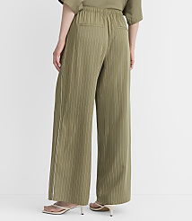 Petite Piped Sawyer Pull On Pants in Pinstripe carousel Product Image 3