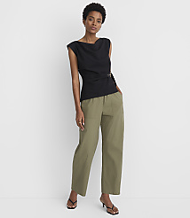 Petite Belted Boatneck Blouse carousel Product Image 2