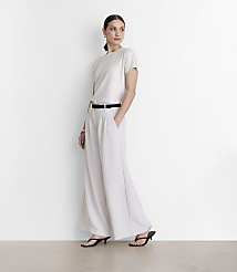 Petite LOFT Versa Shimmer Ribbed Tee carousel Product Image 1