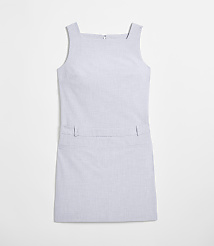 Petite LOFT Versa Seasonless Stretch Square Neck Mini Pocket Dress in Heather carousel Product Image 5